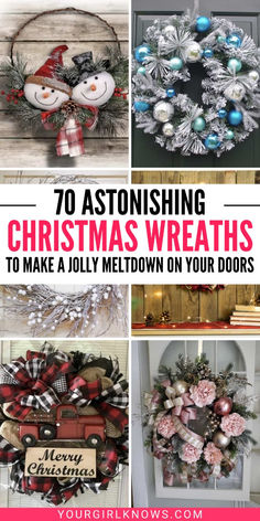 christmas wreaths to make a meltdown on your doors