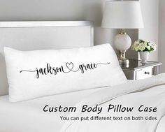 personalized pillow case for your bed