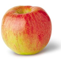 an apple is shown on a white background