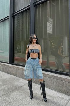 Pakaian Hipster, Dinner Outfit Casual, Street Style Outfits Casual, Latina Outfits, Look Festival, Denim Cargo, Trendy Outfits For Teens, Tomboy Outfits, Tomboy Style Outfits