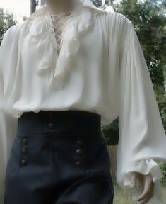 Male Blouse Aesthetic, Medival Outfits Prince, Prince White Outfit, White Flowy Shirt Men, Poet Shirt Aesthetic Men, Fancy White Shirt Men, Fancy Feminine Outfits For Men, 1800s Fashion Aesthetic Men