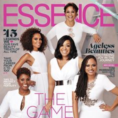 three women on the cover of a magazine