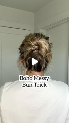 10 Chic Bun Hairstyles You’ll Love This Season Cute Messy Updos For Medium Hair, Cute Low Messy Buns For Short Hair, Braid Messy Bun Updo, Messy Updo Casual, Boho Hair Updos, Simple Boho Updo, Easy Buns For Long Thick Hair, Casual Hair Updos Easy, Messy Chignon Short Hair