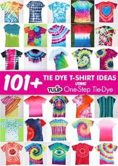 tie - dye t - shirt ideas for kids and teens to make them look like they are