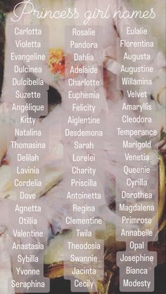 Princess baby girl name list Royal Last Names List, Names That Sound Royal, Disney Princess Name Meanings, Character Names Ideas With Meaning, Disney Princess Names List, Royalty Names List, Fairy Last Names, Whimsical Last Names, Midevil Name