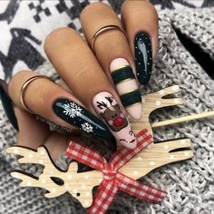 Christmas Nail Designs Easy, Angel Nails, Nails Designer, Holiday Nails Christmas, Nail Design Inspiration, Nails Only