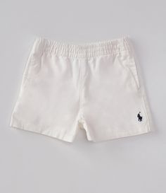 From Ralph Lauren&#x2C; this short features:Solid twill fabricationEncased elastic waistbandCargo designRelaxed fitStraight hemPull on constructionCottonMachine wash/ tumble dryImported. Cotton Shorts For School In Summer, Elastic Cotton Shorts For Playwear, Elastic Cotton Summer Shorts, Elastic Cotton Shorts, Summer Elastic Shorts For Playwear, Summer Playwear Shorts With Elastic Fit, Elastic Shorts For Summer Playwear, White Casual Shorts For School, Casual White Shorts For School