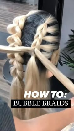 Hair Education, Basketball Hairstyles, Bubble Braids, Beautiful Braided Hair, Hair Drawing, Hair Brained, Hair Routine, Braided Hairstyles Tutorials