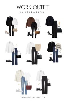 2024 Work Outfit Inspiration Work Outfits Women Autumn 2024, Fall Outfit Office Business Casual, Uk Office Wear Women, Work Smart Outfit, Smart Casual Wardrobe Women, Fall Office Capsule Wardrobe, Smart Casual Outfit Office, Capsule Wardrobe For Working Women, Smart Casual Winter Work Outfit