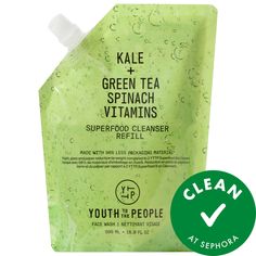 A non-drying, antioxidant-packed gel cleanser that gently yet effectively removes makeup, SPF, and excess oils, leaving skin hydrated and glowing.Skin Type: Normal, Dry, Combination, and OilySkincare Concerns: Pores, Acne and Blemishes, and OilinessHighlighted Ingredients:- Kale + Spinach: Rich in phytonutrients and vitamins C and E to leave skin visibly glowing.- Glycerin, Vitamin B5 + E: Complex know to hydrate + soothe.- Green Tea: Antioxidant-rich powerhouse that fights visible signs of agin Vitamin B5, Oily Skin Care, Gel Cleanser, Essential Fatty Acids, Fatty Acids, Face Skin, Face Cleanser, Face Wash, Makeup Remover