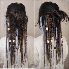 Hairstyles For Half Dreads, Part Dreaded Hair, Partial Synthetic Dreads Hairstyles, Under Hair Dreads, Under Dreads Hair, Half Head Dreads Hairstyles, Half Dreaded Hair Short, Avatar Inspired Hair