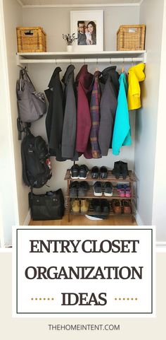 entry closet organization ideas for the home