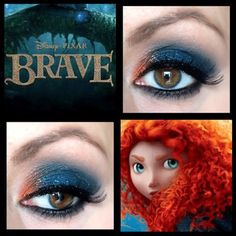 Princess Inspired Makeup, Disney Character Makeup, Hazel Eye Makeup, Princess Merida