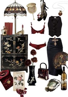 Champs Élysées, Catty Noir, Grunge Goth, Feminine Aesthetic, Baccarat, Visual Kei, Mean Girls, Style Board, Clothing And Accessories