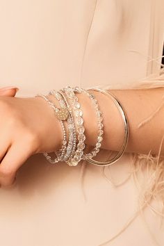 Treat yourself to a bracelet stack from ANNIE HAAK, the original stacking brand. From dainty and delicate to modern and chunky, the collection brings you gorgeous 925 Sterling Silver and Gold plated Silver bracelet stacks to accessorise any look. Crystal Bracelet, Crystal Bracelets, The Collection