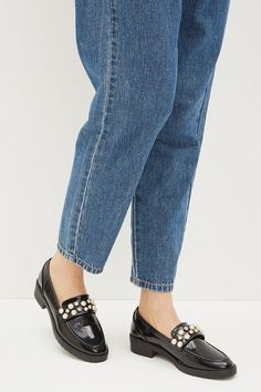 Laggie Pearl Trim Loafers Quick Delivery, Dorothy Perkins, Pump Shoes, Shoe Collection, Buy Online, Loafers, Shop Now, Pumps, Trim