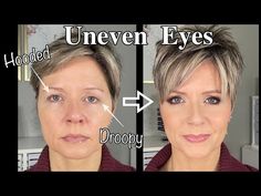 How I Fix My Uneven, Hooded, Droopy Eyes😅 - YouTube Eye Makeup For Uneven Eyes, Uneven Eyes Makeup, Uneven Hooded Eyes, How To Smile Better, Eyebrows For Oval Face, Deep Set Eyes Makeup, Uneven Eyes, Uneven Eyebrows, Eye Makeup For Hooded Eyes