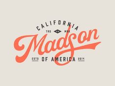 the logo for an event called,'california madson festival of america'in orange and