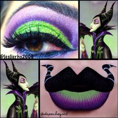 Love it Sleeping Beauty Movie, Maleficent Makeup, Disney Inspired Makeup, Maleficent Movie, Character Makeup, Inspired Makeup, Fantasy Pictures, Photo Makeup, Lip Art