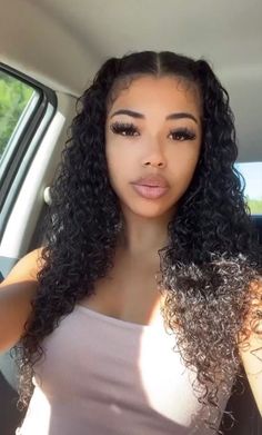 Edges Hairstyles Curly Hair, Hair Styles For Curly Wavy Hair, University Hairstyles Curly Hair, Curly Hairstyles 2 Ponytails, Curly Hairstyles Mixed, Edges With Hair Down, Summer Hair Styles Curly Hair, Bday Hairstyles Ideas Curly Hair, Hair Idea Curly