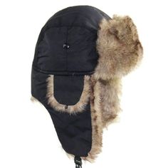 FREE SHIPPING 30 DAYS RETURN EASY PAYMENT Men Trapper Hat Cap Ski Ushanka Cossack Faux Fur Suede Leather Winter Warm Hats Product Details Features: Condition:100% Brand new and Good quality Mens Womens trapper style hat Fashionable hat with faux fur lining Great warm in winter Ear flaps with velcro fastening chin strap Outer:Cotton, Lining: 100% Polyester, Fur: 100% Polyester High qualiy, non-shedding. It can be used in parties, masquerades, home, streets, schools, etc. Specifications: Material: Trapper Hat Men, Trooper Hat, Russian Hat, Snow Hat, Ear Flap Hats, Aviator Hat, Ski Hat, Faux Fur Hat, Winter Pattern