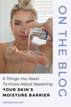 One of THE most important components of healthy glowing skin is your moisture barrier. Learn what it is, how to know if your needs to be repaired, and how to do it quickly! Skincare Retinol, Best Skincare Routine, Routine Skin, Beauty Finds, Healthy Glowing Skin, Gentle Exfoliator, Best Skincare, Broad Spectrum Sunscreen, Skin Issues