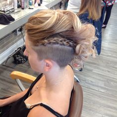 Hairstyles To Show Off Undercut, Fancy Undercut Hairstyles, Undercut Updos Wedding, Bridal Hair Undercut, Temple Undercut For Women, Updo With Undercut, Undercut Wedding Hairstyles, Undercut Braids Hairstyles, Undercut Updos