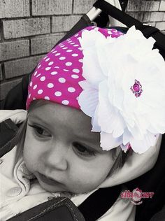 Polka Dot Toddler Flower Hat Flower Hat by EllaCarrMadeInBklyn, $14.49 Hat Flower, Flower Hat, Flower Hats