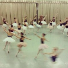 a group of ballet dancers in white tutus