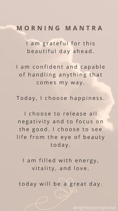 Daily Morning Quotes Motivation, Mantra For Today, Positive Prayers Daily Affirmations, Morning Affirmations Gratitude, Night Time Affirmations Prayer, Morning Manifestation Quotes, Morning Affirmations For Students, Spiritual Positive Quotes, Mantras For Studying