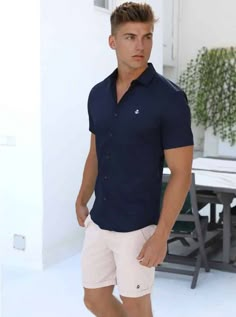 Teenage Guys, Mens Shorts Outfits, Stylish Men Casual, Stylish Summer Outfits, Neue Outfits