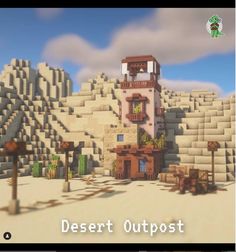 the desert outpost is set up in minecraft