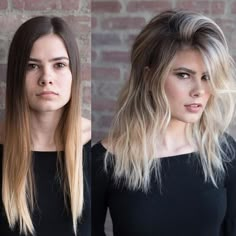 Pump Up the Volume With These Blowdrying Hacks for Fine Hair Lob Cut, Ombre Hair Blonde, Lob Haircut, Balayage Hair Blonde, Platinum Blonde Hair, Blonde Balayage, Hair Transformation, Blonde Hair Color