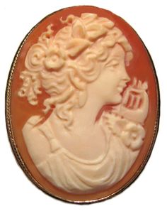 Autumn Love Cameo Brooch Pendant Enhancer Shell Sterling Silver 18k Gold Overlay Italian * Find out more about the great product at the image link. (This is an affiliate link) #broochesandpins Italian Gold Jewelry, Autumn Love, Dream Master, Gold Jewelry Earrings, Cameo Brooch, Mineral Stone