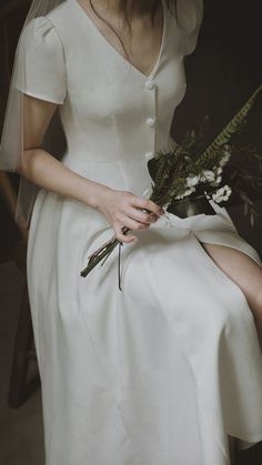 Minimalist Wedding Dresses, White Wedding Dress, Wedding Dress Inspiration