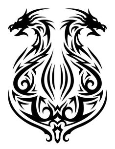 Hermosa ilustración de tatuaje tribal mo... | Premium Vector #Freepik #vector #fondo #logo #patron #vintage Griffon Tattoo, Celtic Dragon Tattoos, Dragon Tattoos For Men, Celtic Cross Tattoos, Tattoo Diy, Dragon Silhouette, Bull Tattoos