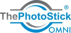 the photo stick logo on a white background