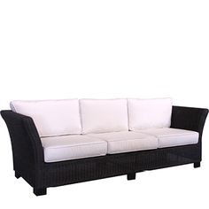 a black and white couch sitting next to each other