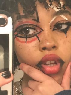 Ruined Makeup, Cute Clown Makeup, Goth Eye Makeup, Punk Makeup, Eye Makeup Designs, Edgy Makeup