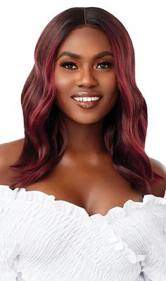 Outre Synthetic Pre-Plucked HD Transparent Lace Front Wig Every 8 - Elevate Styles Vivica Fox, Golden Amber, Bright Blonde, Chocolate Color, Hd Lace, Black Beauty, Lace Front Wig, Off Black, Lace Front Wigs