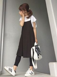 Causal Outfits, Simple Trendy Outfits, Urban Style, 2016 Fashion, Korean Outfits, Looks Vintage, Japanese Fashion, Modest Outfits, Asian Fashion