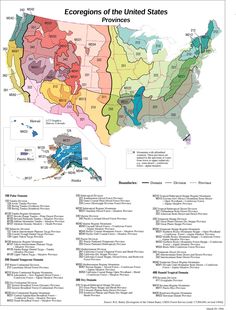 the united states map with regions labeled in blue