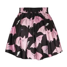 Batty - A collection by Lauryn Guridi on Storenvy Short Flared Skirt, Pleated Flare Skirt, Bat Print, Pleated Skirt Short, Mini Skater Skirt, Color Block Skirt, Pleated Skirt Dress