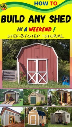 the instructions for how to build any shed in a weekend