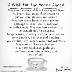 a wish for the week ahead