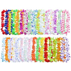 50/36/10pcs Hawaiian Wreath Leis Garland Artificial Necklace Hawaii Flowers Party Supplies Beach Fun Wreath Hawaiian Wreath, Hawaiian Leis, Hawaii Flowers, Flower Lei, Fun Wreath, Hawaiian Lei, Hawaii Party, Hawaiian Theme, Wreath Decoration