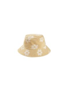 Protect little faces with this classic bucket hat in terry.Featuring our 'daisy' all over print. These bright white daisies stand out on their yellow terry backgrounds to make the perfect statement piece for bold little ones.Care: Machine wash cold. Tumble Dry low.75% Cotton, 25% Polyester Bucket Hat White, White Daisies, Unique Outfits, Bright White, Statement Pieces, All Over Print, Tumble Dryer, Bucket Hat, Accessories Hats