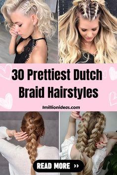 Hair trends change every season, but one thing always remains stable: braids. Braided hairstyles are versatile. They can fit any event and… Dutch Braid Styles, Scalp Braids, Hairstyle Examples, Curly Braids, Volleyball Hairstyles For Curly Hair, Cool Braid Hairstyles, Ribbon Hairstyle