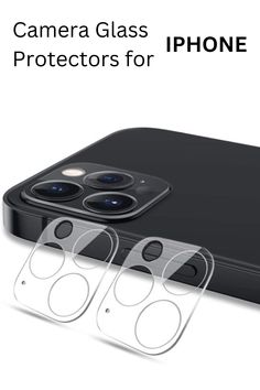 the camera glass protector for iphone 11 is shown in three different colors and features two cameras