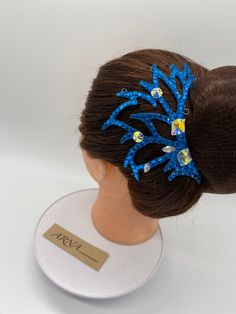 "All hairpieces come in a variety of sizes and designs. Perfect finishing touch to your hairstyle. Hairpiece design for ballroom or latin dance, but also can be used for others occasions and different hairstyles, gymnastics, belly dance, broadway , theater,ice skating , roller skating  All hairpieces has special loops for simple apply to your hair with pins. If you prefer no loops, just leave message with your order \" No Metal Loops\". Rhinestones was glued on top of felt, this make piece stronger and keep using for long time.  Please feel free to contact me for custom order or any changes in design. And If you nee faster shipping ,please message me to I can change shipping options." Jazz Dance Hair Accessories, Pageant Hair Pieces, Hairstyles Gymnastics, Hair With Pins, Dance Hair Piece, Dance Costumes Ballet, Broadway Dance, Dance Latin, Skating Roller